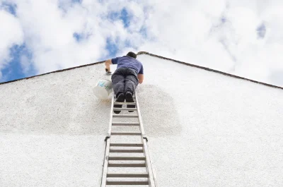 Peinture extérieure à la Valla-en-Gier — façades et ravalement